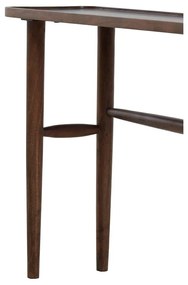Кафява конзолна маса от масивна акация 30x140 cm Qiano – Light &amp; Living