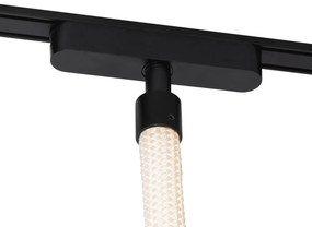 Модерен бял висящ светлинен елемент за 1-фазова релсова система 8W 3000K - Magnetic Tautau