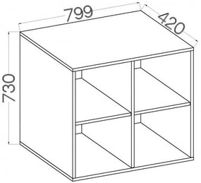 Библиотечка Warrior 2x2 висящ-Fusiko