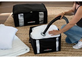 Черна кутия за съхранение на дрехи XXL 3D Medium, 125 л Black Edition - Compactor