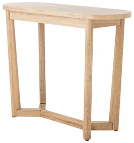Конзолна маса от масивно каучуково дърво в естествен цвят 35x100 cm Serrone – Bloomingville