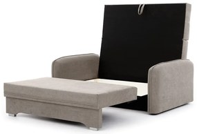 Бежов шенилов разтегателен диван с място за съхранение 155 cm Laine – ELTAP