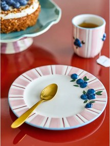 Розови/кремави десертни глинени чинии в комплект 4 бр. ø 20,5 cm Carry – Bloomingville