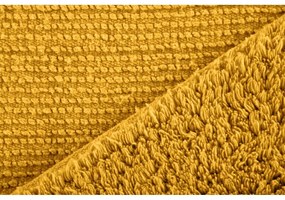 Жълта изтривалка за баня в цвят охра 50x45 cm Riva - Tiseco Home Studio