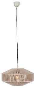 Japandi висяща лампа кафяво въже 46 см - Svea