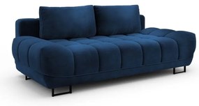 Кралско син триместен разтегателен диван с кадифена тапицерия Cirrus - Windsor &amp; Co Sofas