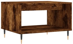 829249 vidaXL Кафе маса, опушен дъб, 60x50x40 см, инженерно дърво