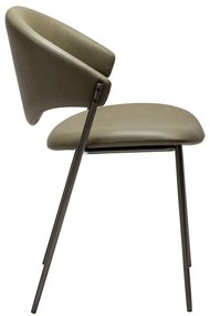 Трапезен стол от имитация на кожа в цвят каки Zone – DAN-FORM Denmark