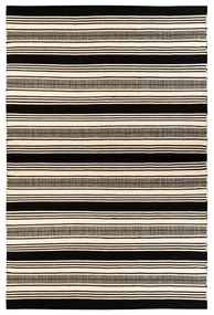 Черно-бял двустранен килим за открито, изработен от рециклирана пластмаса , 160 x 230 cm Zambezi - Green Decore