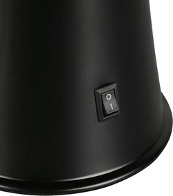 Черна LED лава лампа (височина 39,5 cm) Etna – Reality