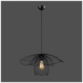 Черно висящо осветително тяло, височина 123 cm Root - Squid Lighting