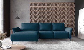 Ъглов диван Джозефин-петрол-ляв