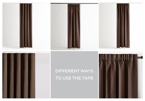 Кафяво термо/dimout перде 140x245 cm Kierra – Restilo