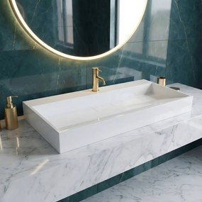 УМИВАЛНИК мраморен композит  Rea GOYA 100CM