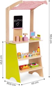 Дървена детска сергия - магазин за зеленчуци и плодове