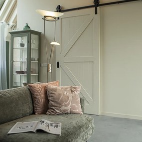 Модерна подова лампа стомана с LED и димер - Lexus