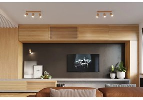 Дървено осветление за таван , дължина 45 cm Ludwik - Sollux