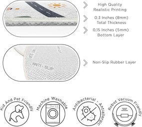 Детско килимче за игра подходящо за пране ø100 cm World Around Me – Mila Home