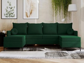 Ъглов диван Leon U-Prasino