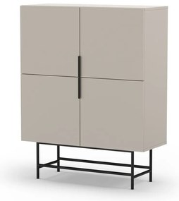 Кремаво шкафче 100x128 cm Eldia – Marckeric