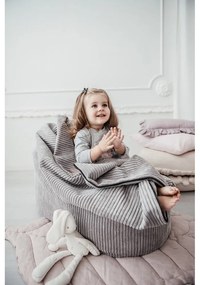 Детски пуф от рипсено кадифе в цвят горчица Cocoon 120 – SLOWDOWN