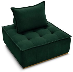 Тъмнозелено шенилово кресло Elisa – Bobochic Paris