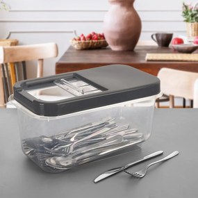 Пластмасова кутия за съхранение с капак 35x20x18 cm Slop – Orion