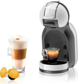 Еспресо машина Krups KP123B10 NDG MINI ME, 1500W, 15 bar, 0.8 л, Работа с NESCAFÉ® Dolce Gusto® капсули, XL функция, ECO, Сив