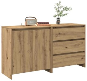 3329178 vidaXL 2 броя бюфет Artisan Oak Engineered Wood