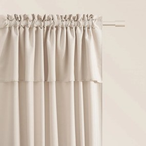 Светлобежова завеса MIA за панделка 140 x 250 cm