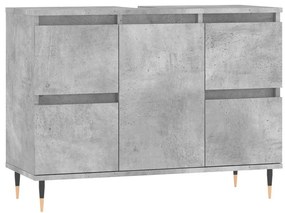 831648 vidaXL Шкаф за баня, бетонно сив, 80x33x60 см, инженерно дърво
