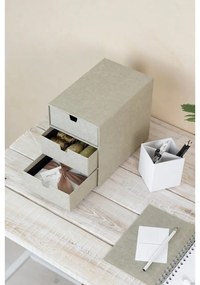 Бежова кутия за чекмеджета с 3 чекмеджета Ingrid - Bigso Box of Sweden