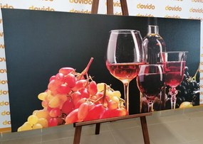 Картина на платно – Италианско вино и грозде