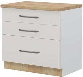 Подов шкаф Modena R-90-3F-White - Gray light