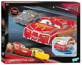 Творчески комплект, Totum, Cars 3, Направи сам количка със задвижващ механизъм, 2 броя