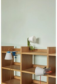 Синя настолна лампа със стъклен абажур (височина 23 cm) Lure – Hübsch