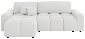 Бял разтегателен ъглов диван (променлив) Luki – Ropez