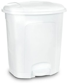 Бяло пластмасово кошче за боклук с педал 3 l – Orion