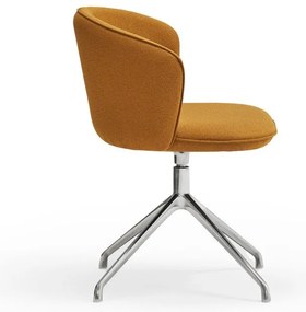 Тапицирани трапезни столове в комплект 2 бр. в цвят горчица Add – Teulat