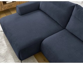 Тъмносин ъглов диван Aden – Bobochic Paris