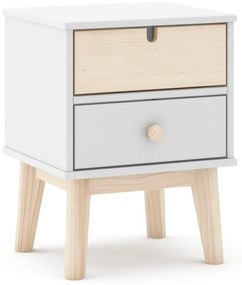 Бяло детско нощно шкафче Estefania - Marckeric