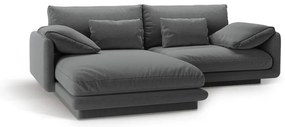 Тъмносив ъглов диван (ляв ъгъл) Torino – Micadoni Home
