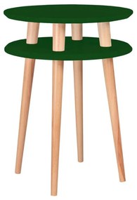 Тъмнозелена странична масичка Ufo, ⌀ 45 cm - Ragaba