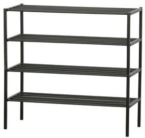 Черна метална стойка за обувки Ferro - WOOOD