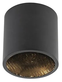 Дизайнерски повърхностно монтиран прожектор черен GU10 111mm - Impact Honey