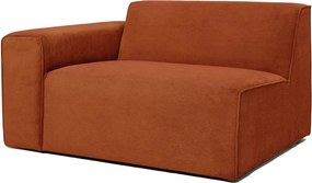 Модул за оранжев велурен диван (ляв ъгъл) Sting - Scandic