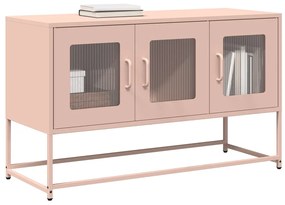 853339 vidaXL ТВ шкаф Pink 100,5x39x60,5 cm Студено валцувана стомана