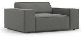 Сиво кадифено кресло Jodie – Micadoni Home