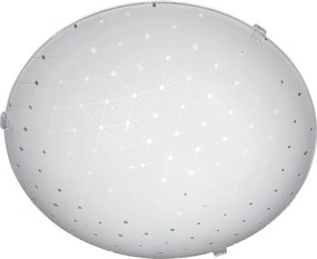 Плафониера ТРИНИТИ LED, ø300, бял гланц, 18W, 4000K