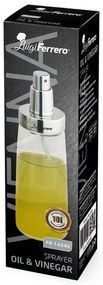 Спрей за оцет и олио Luigi Ferrero Vienna FR-1434V, 200 мл, Неръждаема стомана, Стъкло, Сребрист